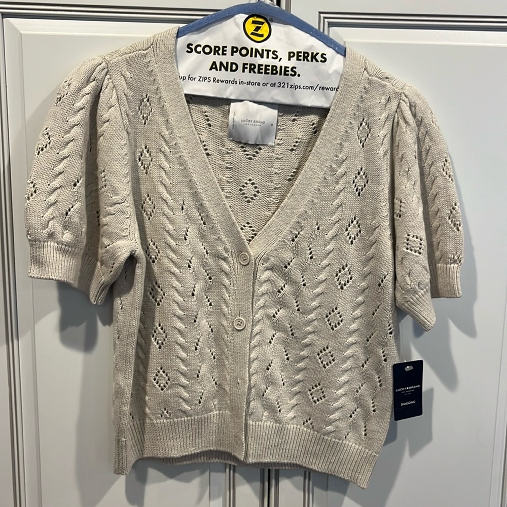 NWT Lucky Brand cardigan sweater sz. M